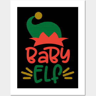 Baby Elf Funny Ugly Sweater Themed Elf Squad Christmas Gift For Kids Posters and Art